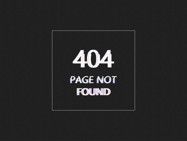 404报错设计，故障动画素材下载