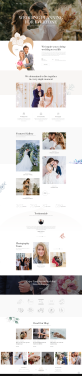 摄影类网页设计，品牌婚纱摄影网站模板