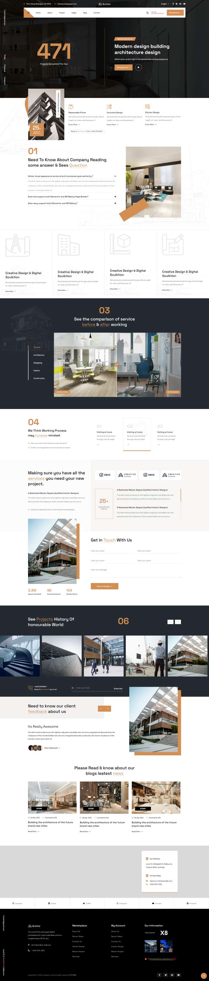 设计公司网页设计，优质建筑设计网站模板