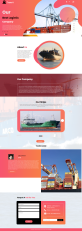 物流网页代码，船运公司网页设计模板