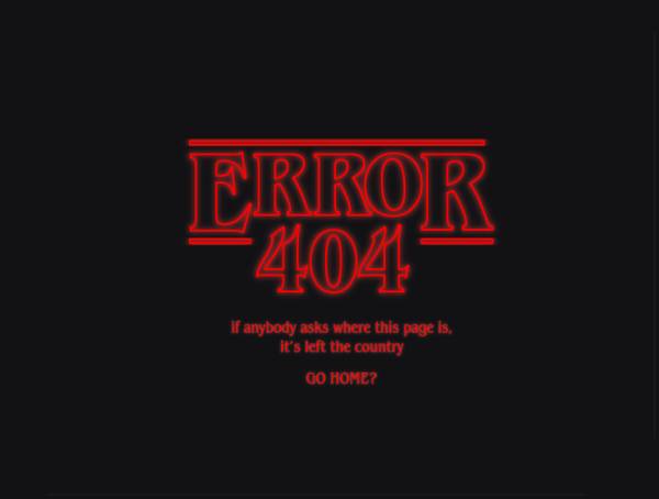 html错误页面模板，红色404页面设计
