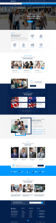 出国签证网页设计模板，移民网页界面设计素材