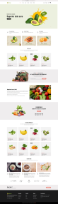 有机果蔬网页设计，农产品商城源码模板
