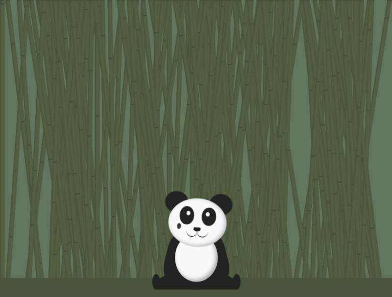 css动画效果代码，熊猫摇头动图素材