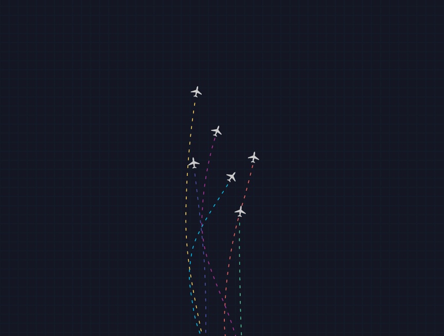 飛機(jī)飛行軌跡圖制作，航線動(dòng)畫模板下載