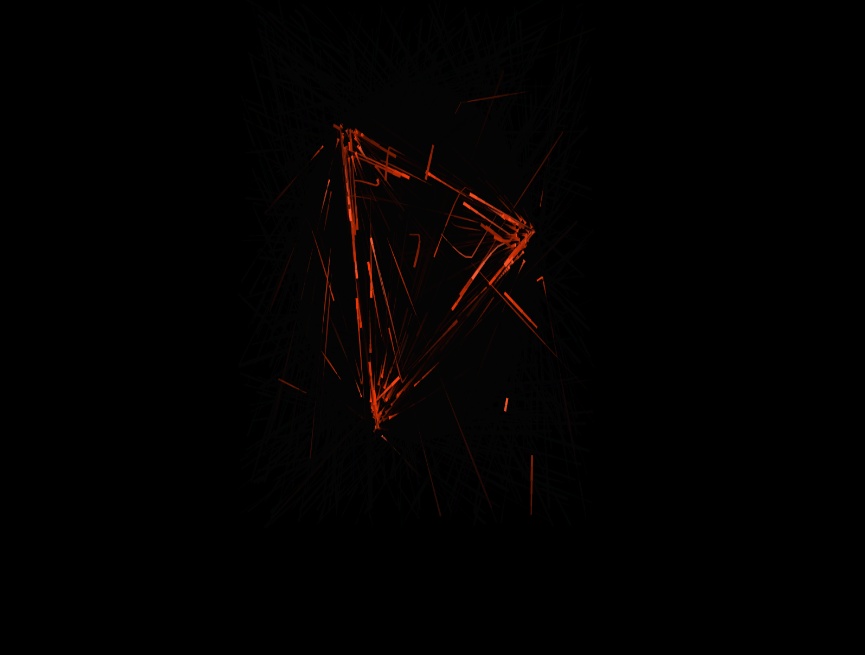 三角形旋轉(zhuǎn)模型制作，炫酷科技背景圖片素材