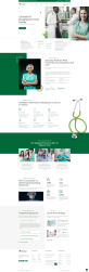 医疗网医疗网站制作，绿色社区卫生网页设计模板