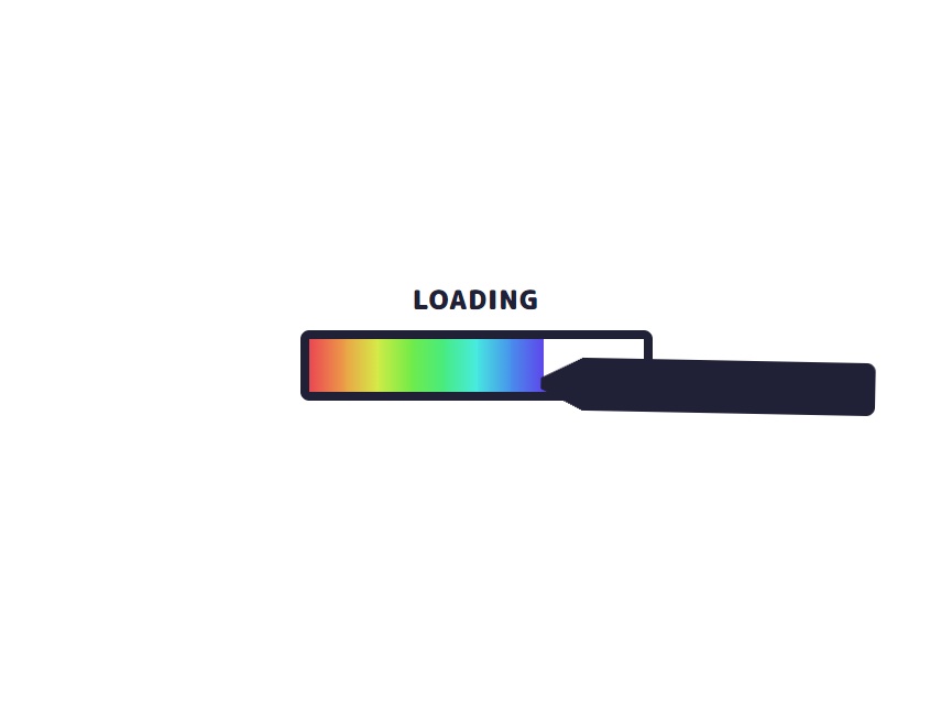 loading動效制作，蠟筆涂色動畫效果圖素材