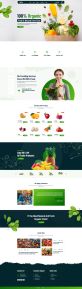 农产品网页设计代码，绿色果蔬网站模板