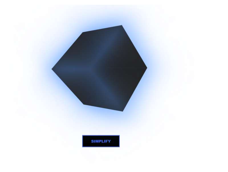 立方体动画制作，黑色3d模型旋转动画