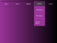下拉菜單html，紫色菜單欄設計制作