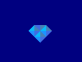 几何动画制作，蓝色钻石闪烁效果