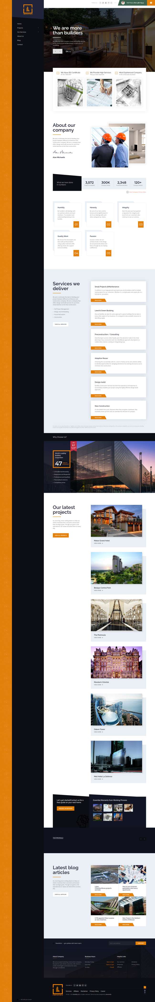 企业网站设计，经典网站前端页面模板样式