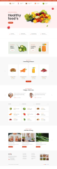 網上超市網站結構設計，高端蔬果網站模版