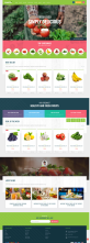 電商網站開發，綠色果蔬銷售網頁模板