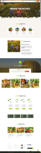 農場網站源碼，有機食品網頁制作模板