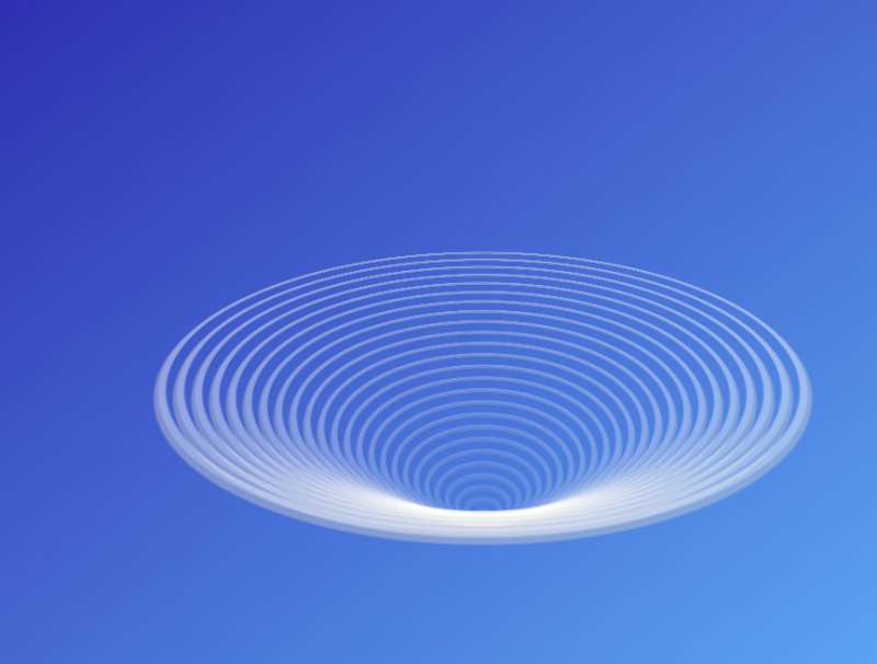 3d波浪模型建模，圓形波紋動畫制作模板