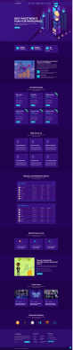 基金網頁源碼，紫色金融投資網站模板