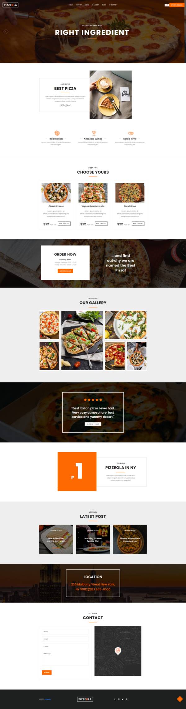 披萨店网页设计，西式快餐网页制作下载