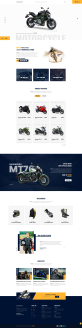 摩托车网页设计，优质机车营销网页模板