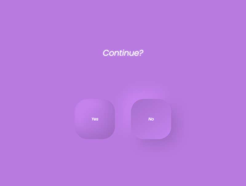 新拟态按钮式ui设计，紫色css按钮悬停特效