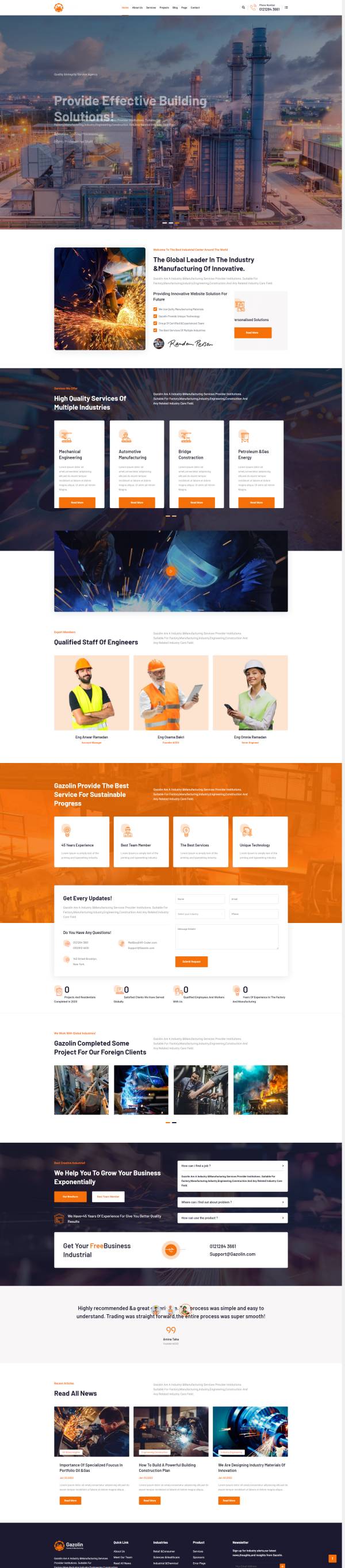 制造业网站模板下载，多用途工业企业网站建设