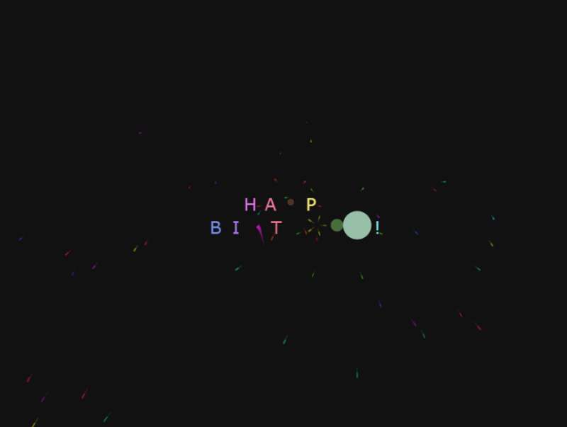 生日快乐动画代码，祝福动态图片新版2023素材
