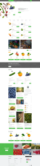 农产品网页设计，干净的水果电商网页设计模板
