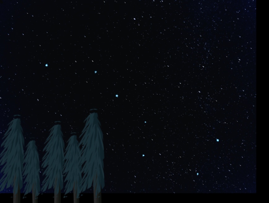 風(fēng)景動畫制作，動態(tài)夜晚星空圖片素材