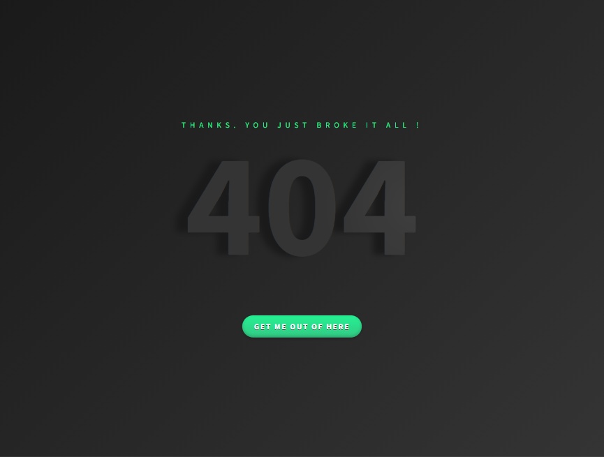 文字陰影代碼，404錯誤頁面設(shè)計