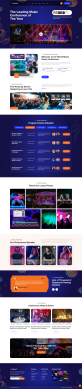音乐节网站布局设计，大气活动策划网页模板
