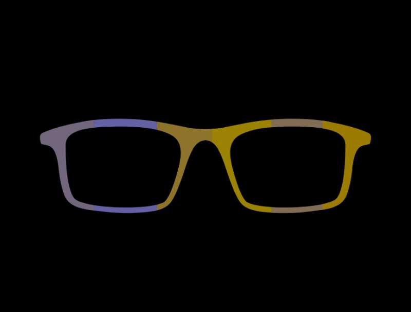 css渐变色代码，眼镜卡通动画效果图素材