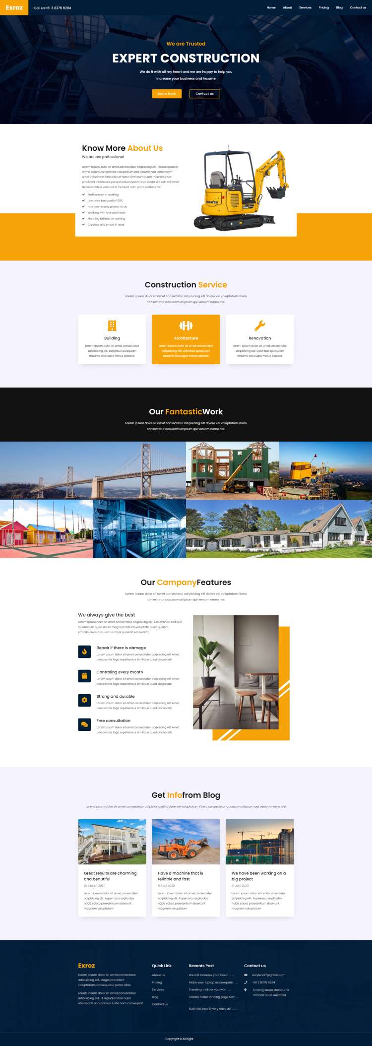 建筑公司网站源码，工程公司网站建设模板