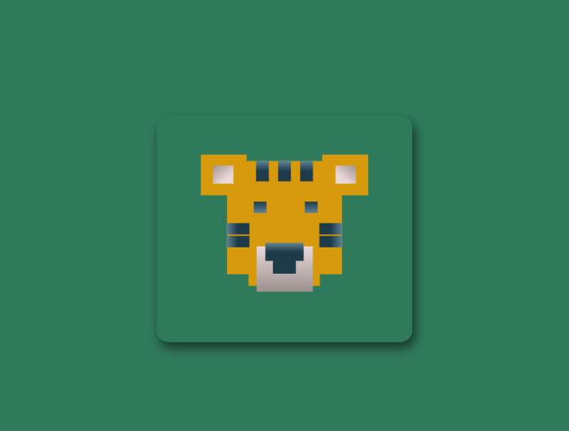 動物圖標logo必備，老虎頭像圖片可愛素材
