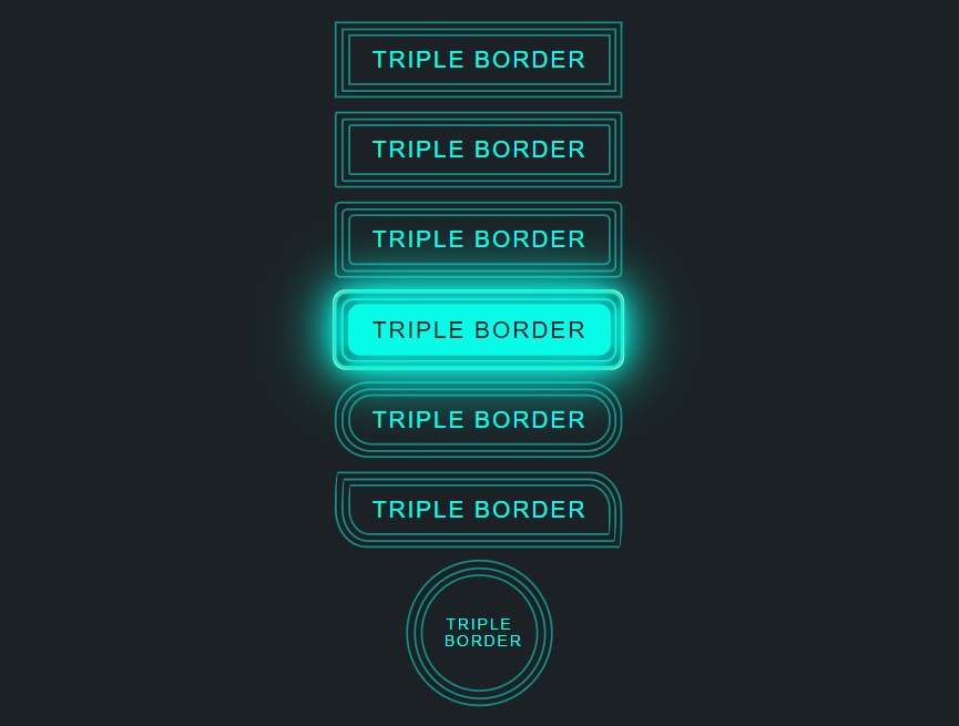 按鈕邊框樣式合集，css發(fā)光按鈕動畫效果
