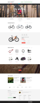自行车网页设计，骑行店铺网页设计模板