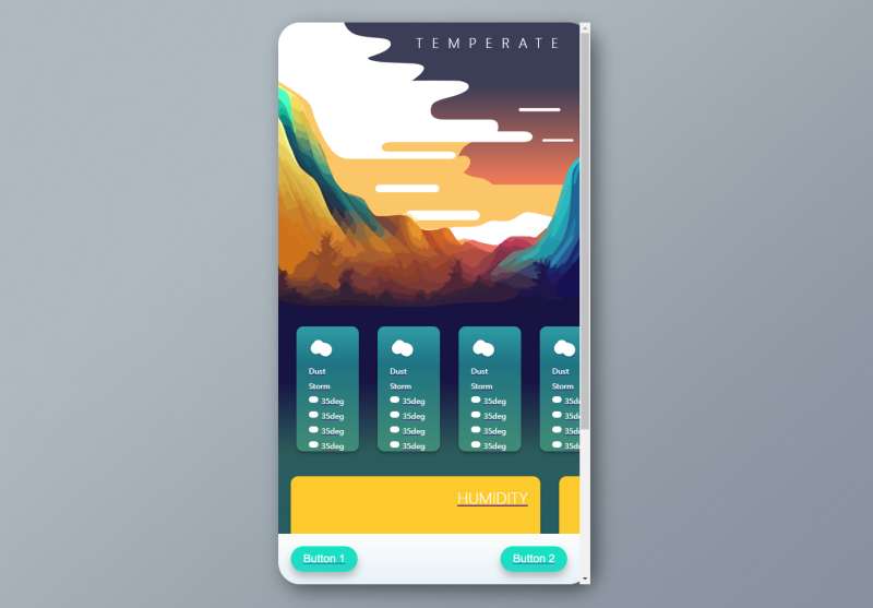 UI概念设计，天气app界面设计模板