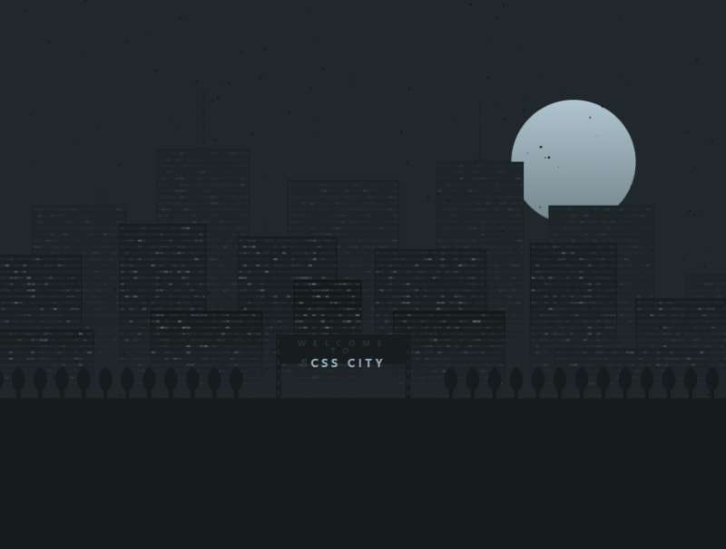 城市场景图片素材下载，夜景卡通动画图设计