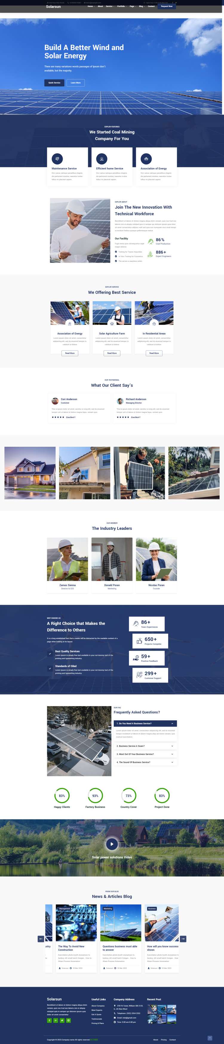 新能源网站的设计，太阳能公司网页设计方案