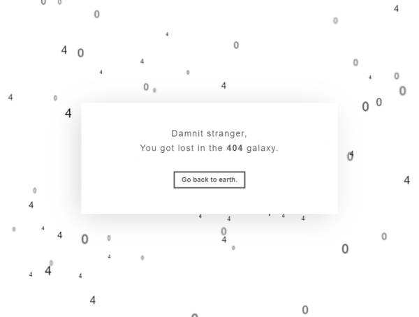 错误页面设计，404动画特效素材