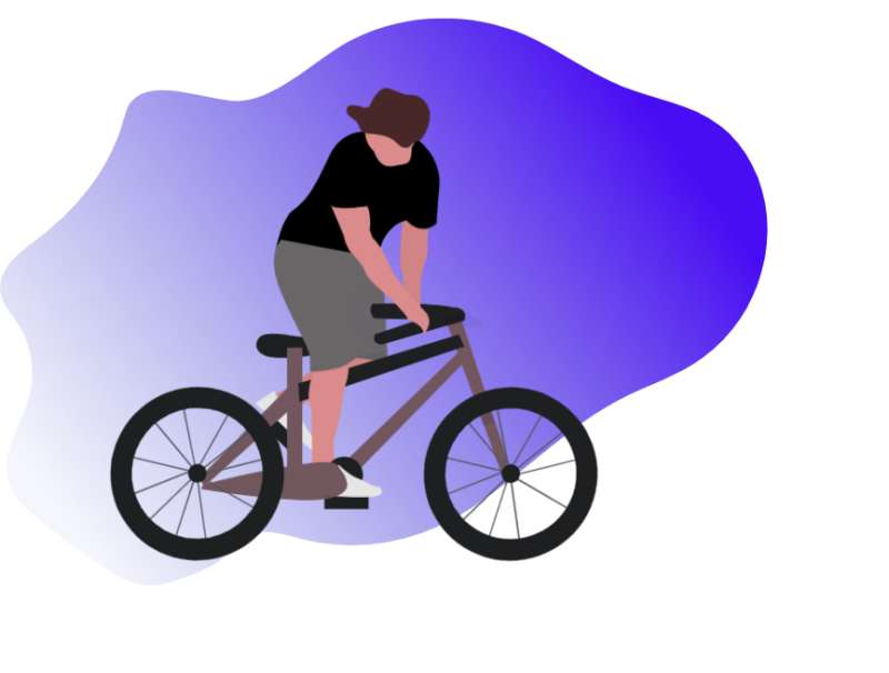 动态骑车表情gif，svg自行车加载效果