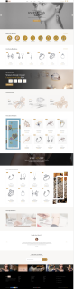 珠寶商城網站設計，自適應首飾電商網頁設計模板