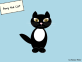 黑貓gif可愛制作，卡通小貓動態圖片素材