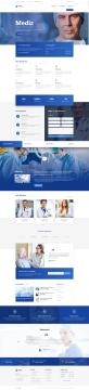 医学网页制作html，养老护理网页设计模板