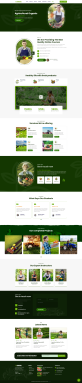 农产品网页界面设计，绿色农业种植网页模板