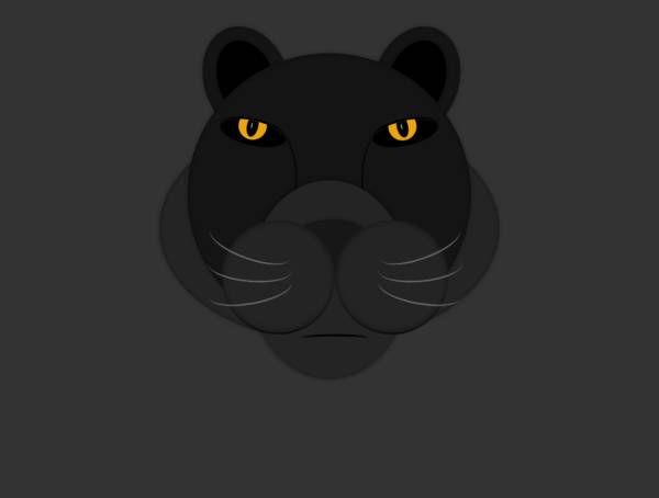 动物卡通形象设计，黑豹图片霸气凶猛素材