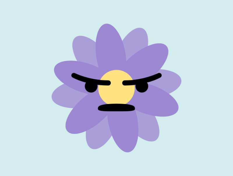 花朵动图特效制作，愤怒心情动态表情包下载