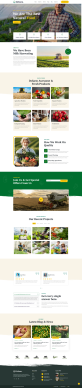 农业网页设计，绿色有机产品网页设计模板