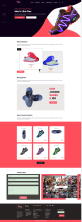 微商城网站开发，简约鞋类销售网页模板