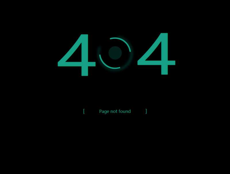错误页面设计，404科技感网页界面